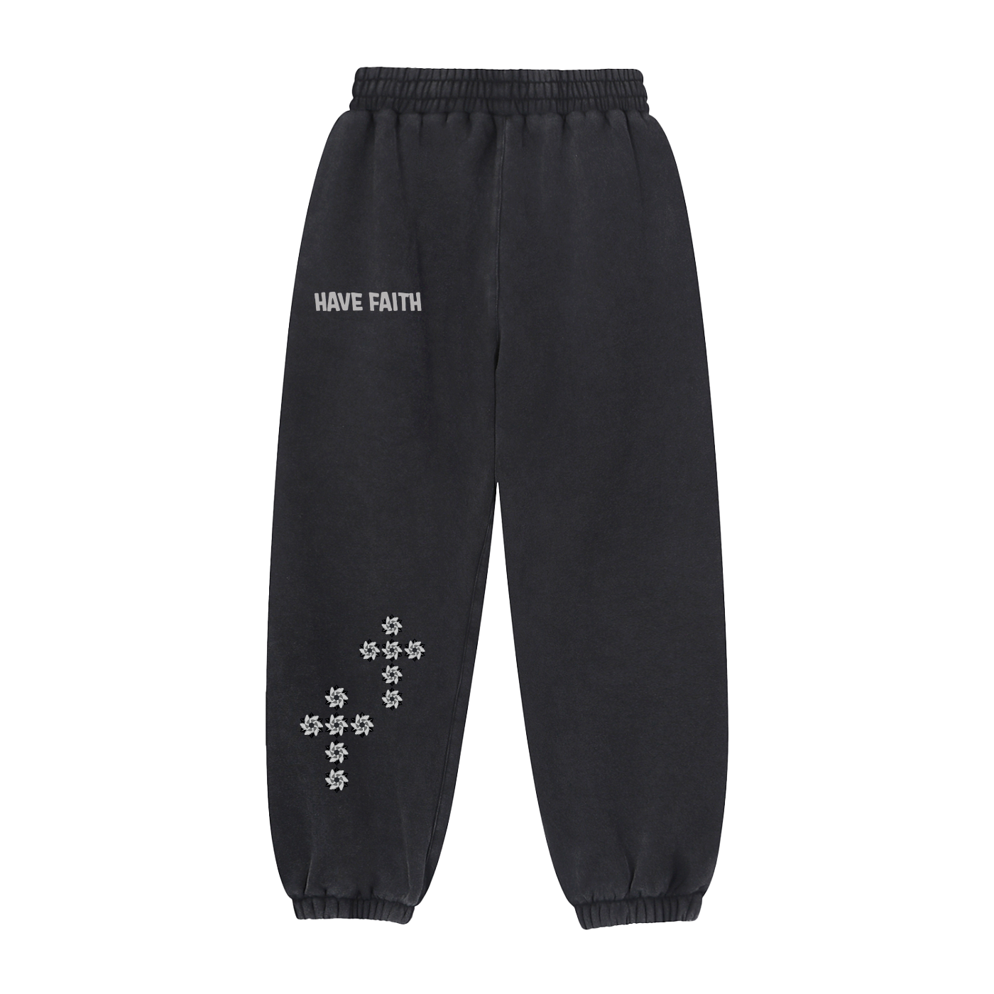 "HAVE FAITH" BANDANA SWEATPANTS
