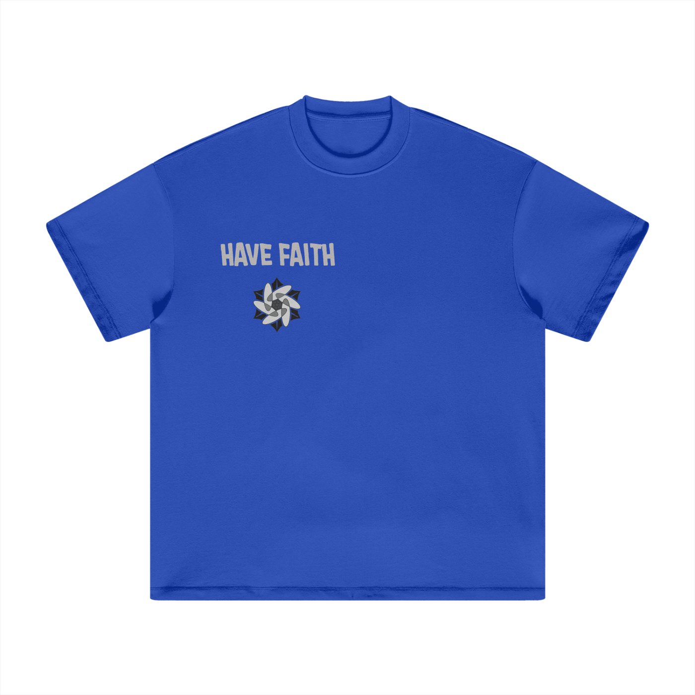 "HAVE FAITH" BLUE TEE