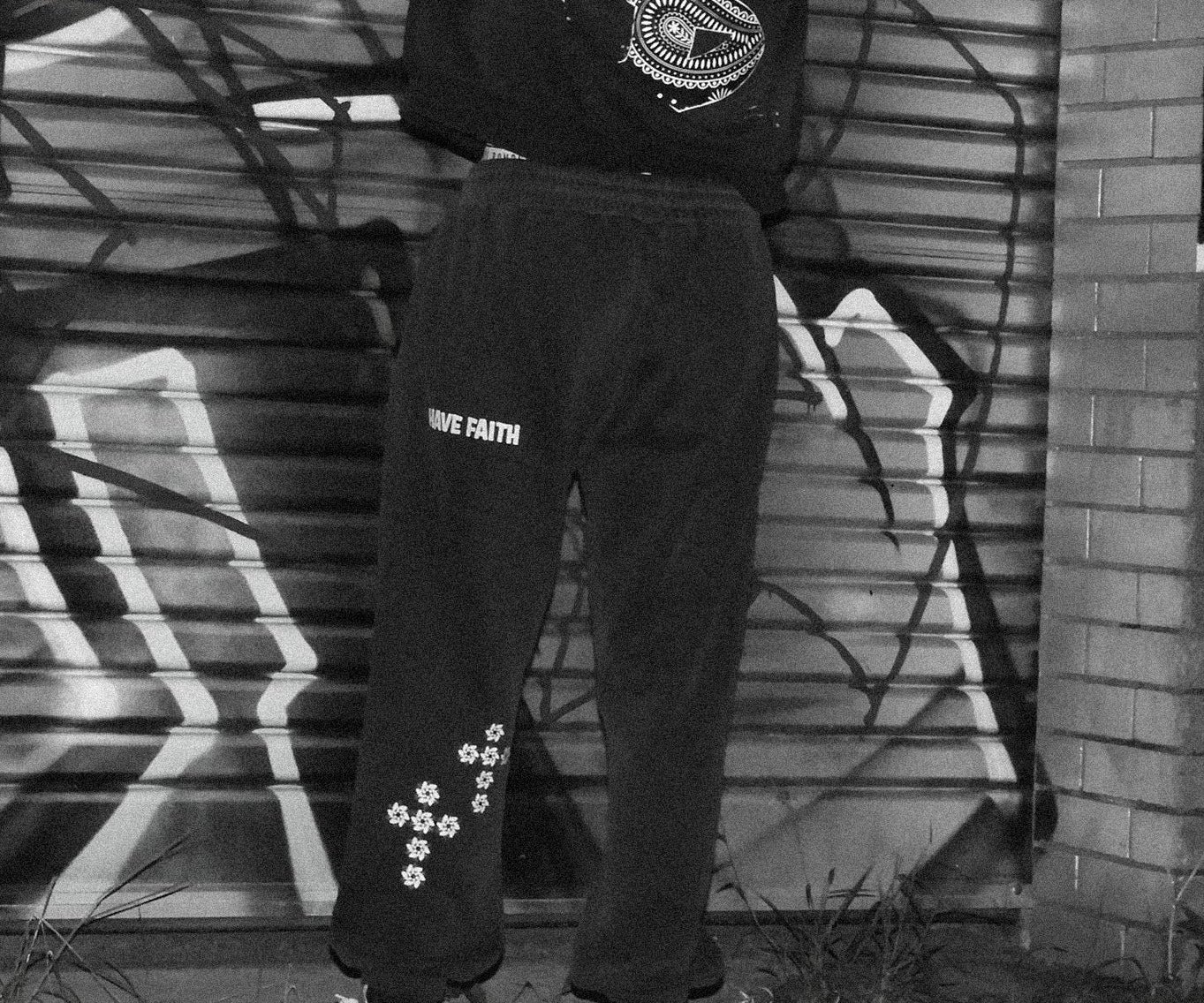 "HAVE FAITH" BANDANA SWEATS