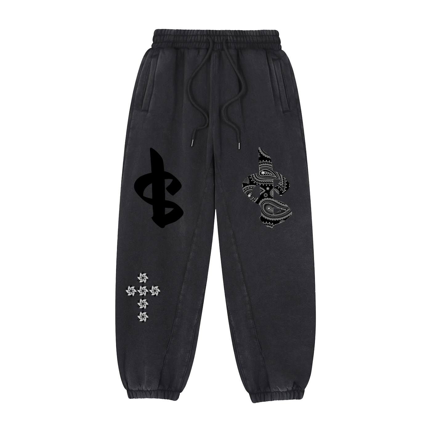 "HAVE FAITH" BANDANA SWEATPANTS