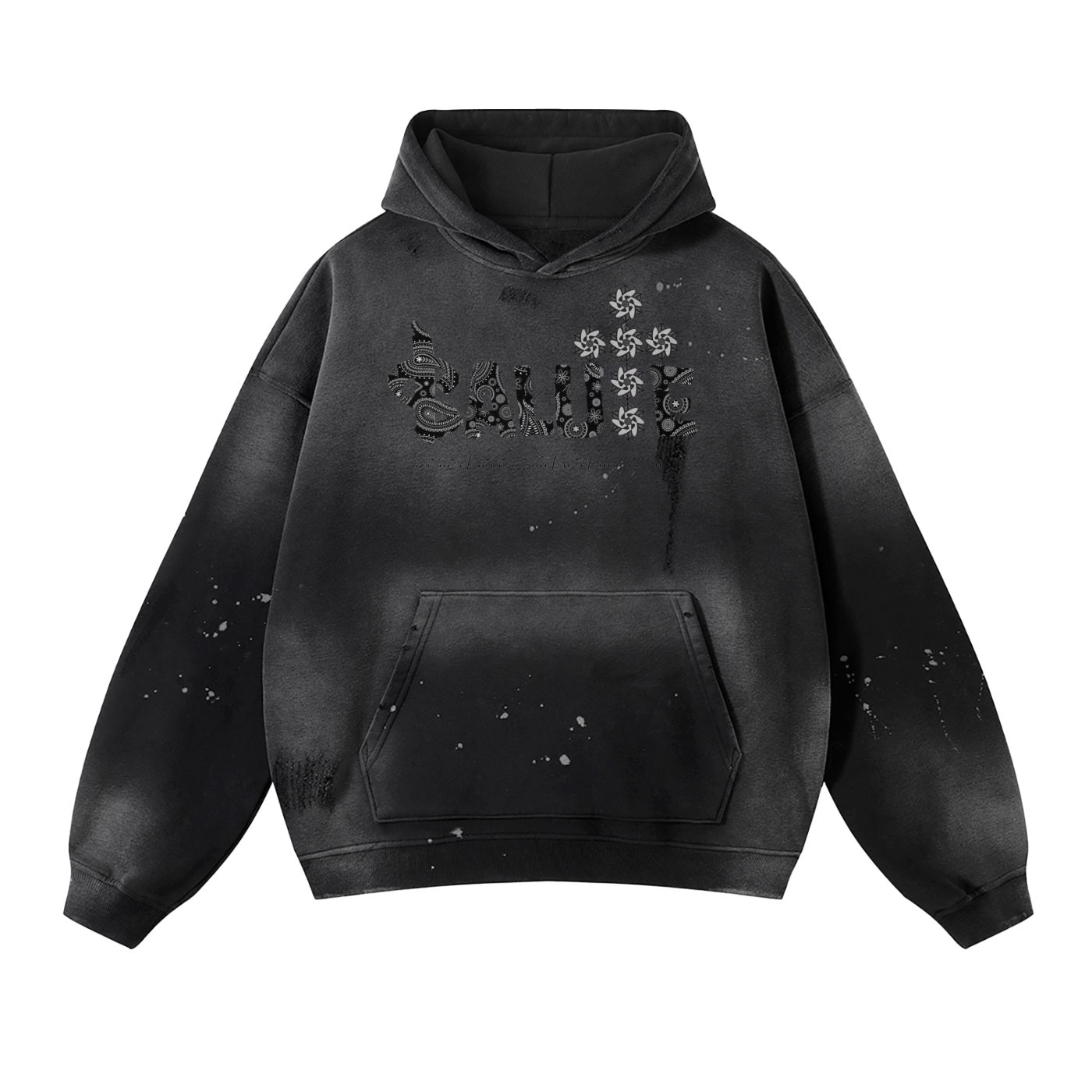 "HAVE FAITH" BANDANA FLEECE HOODIE